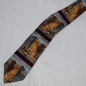 Novelty Tie featuring Black, Chocolate, Yellow Labs